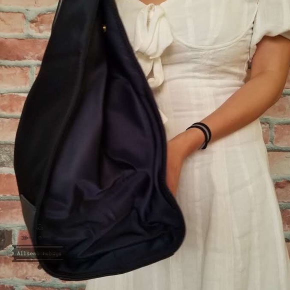 Tory Burch ella nylon tote blue navy shoulder NEW - Picture 7 of 7